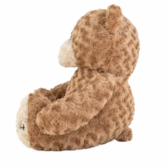 Kundenspezifisches Werbegeschenk, aufblasbares rosa-blaues Teddybär-Spielzeug aus Kunststoff für Kinder