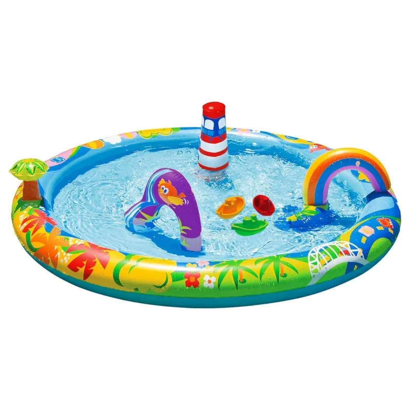 Sommer-Wasserspielgeräte und Spielzeug, aufblasbares Seepferdchen-Sprinkler-Pad, Spritzmatte für Kinder